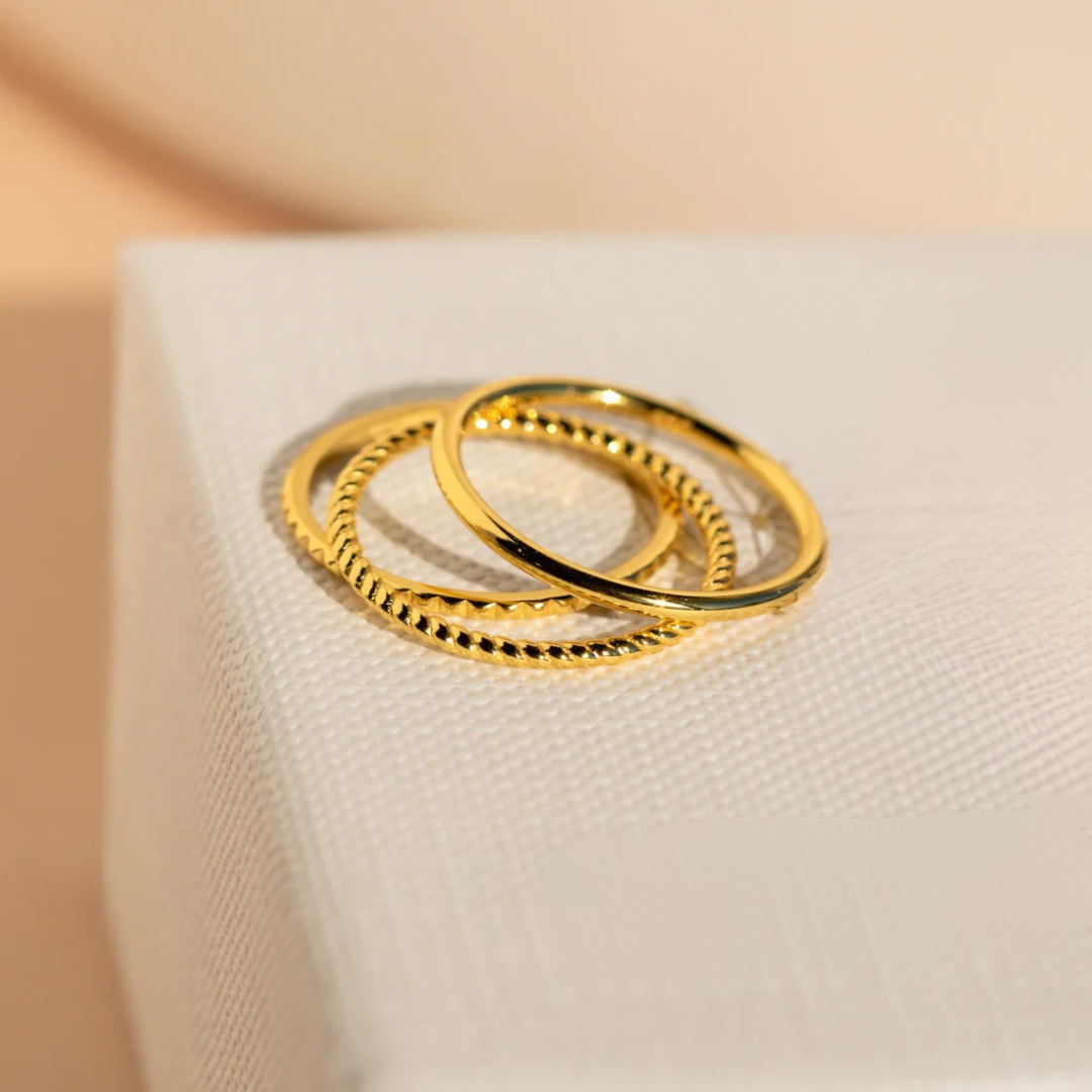 Conjunto de anéis de empilhamento finos