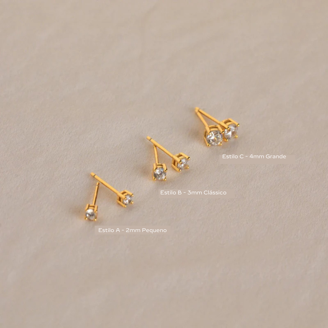 Conjunto de Brincos de diamante Booker