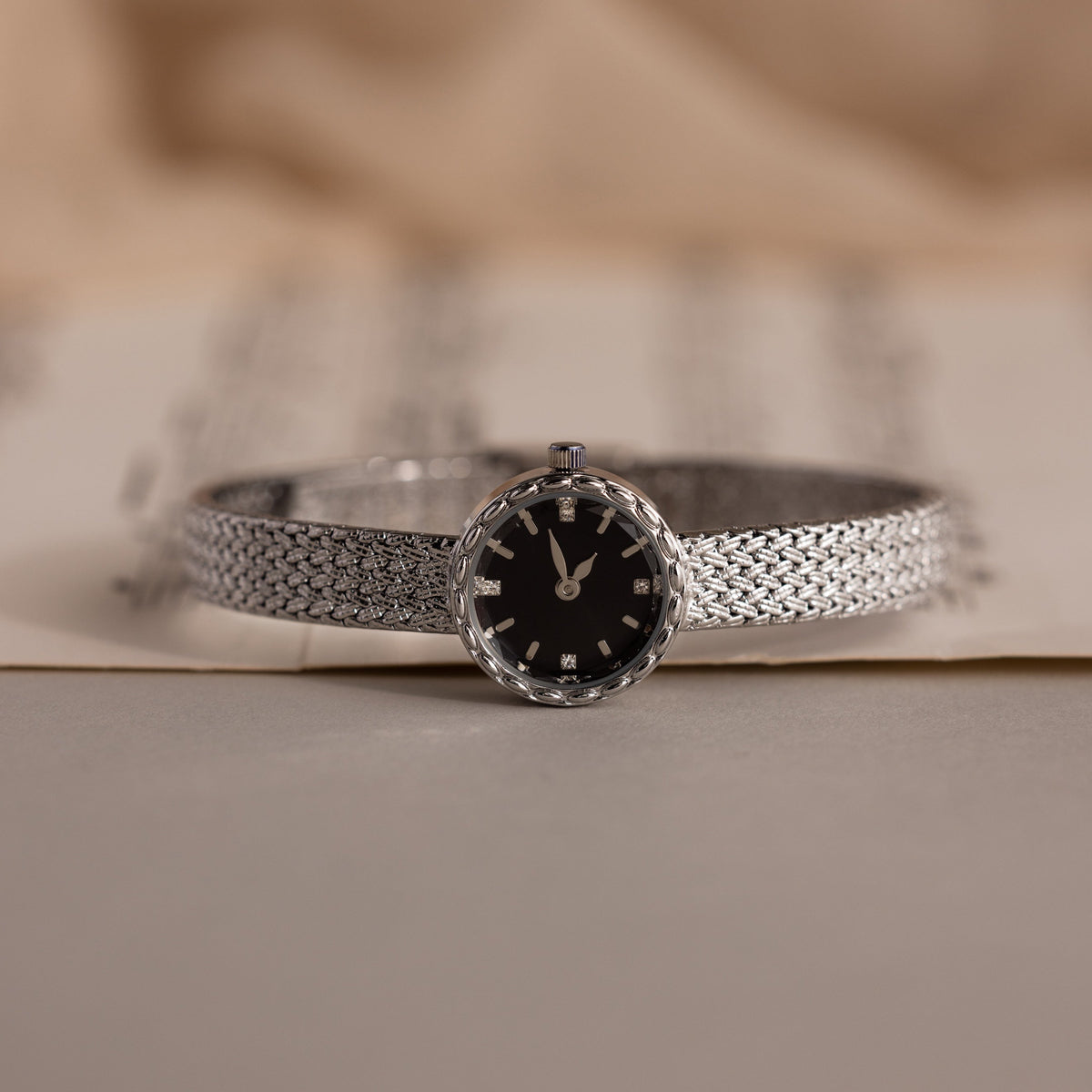 Round Braided Timepiece in Sterling Silver