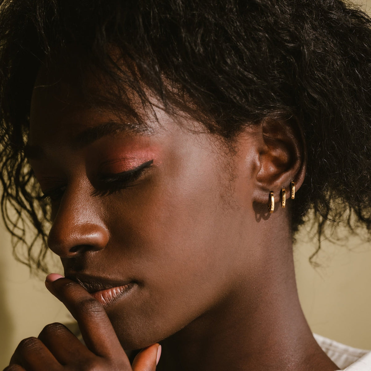 Conjunto de brincos de argola