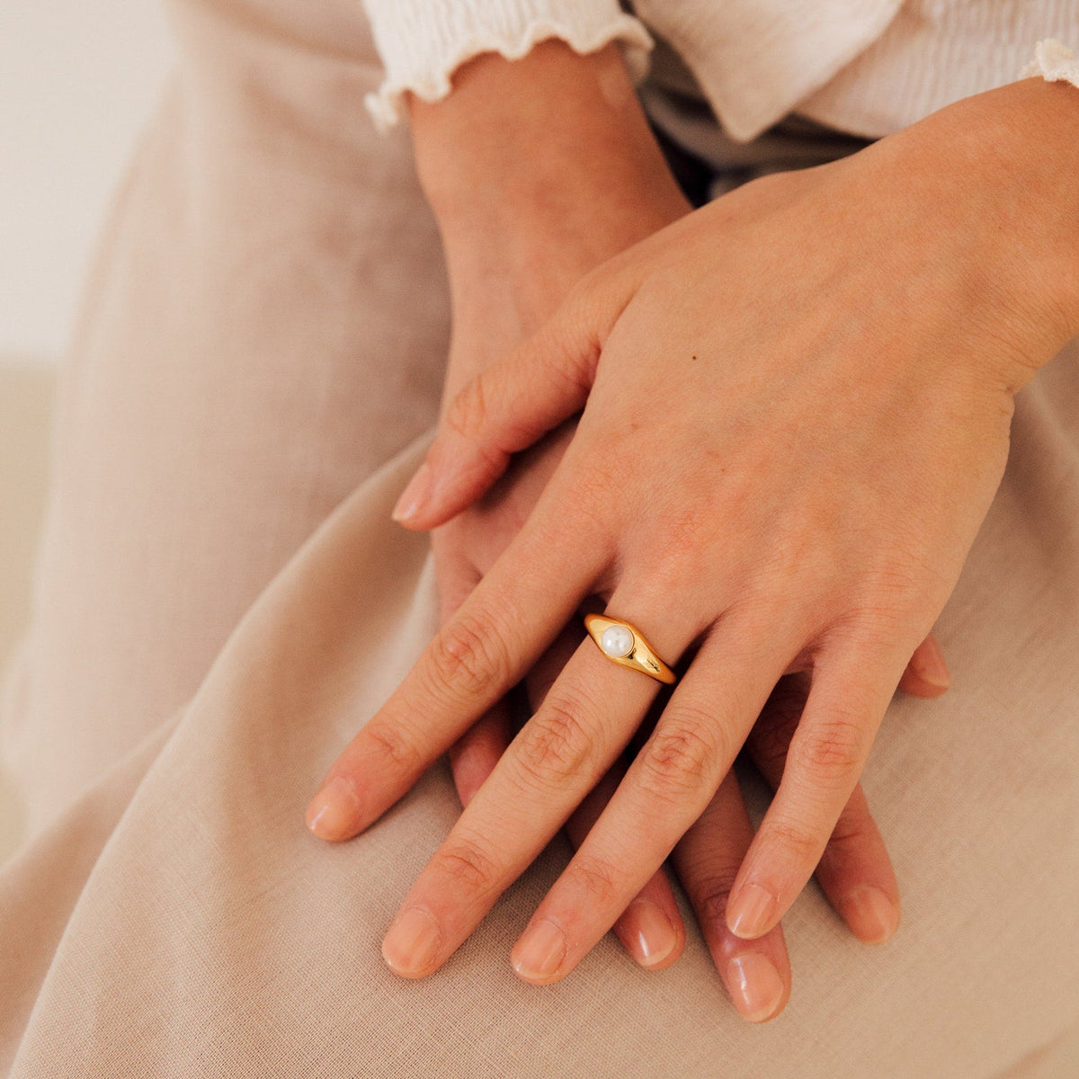 Anel de Pérola Penélope