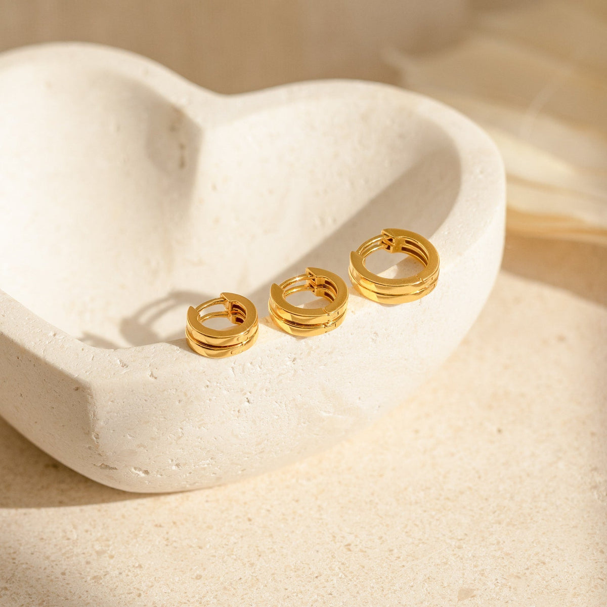 Conjunto de brincos de argola