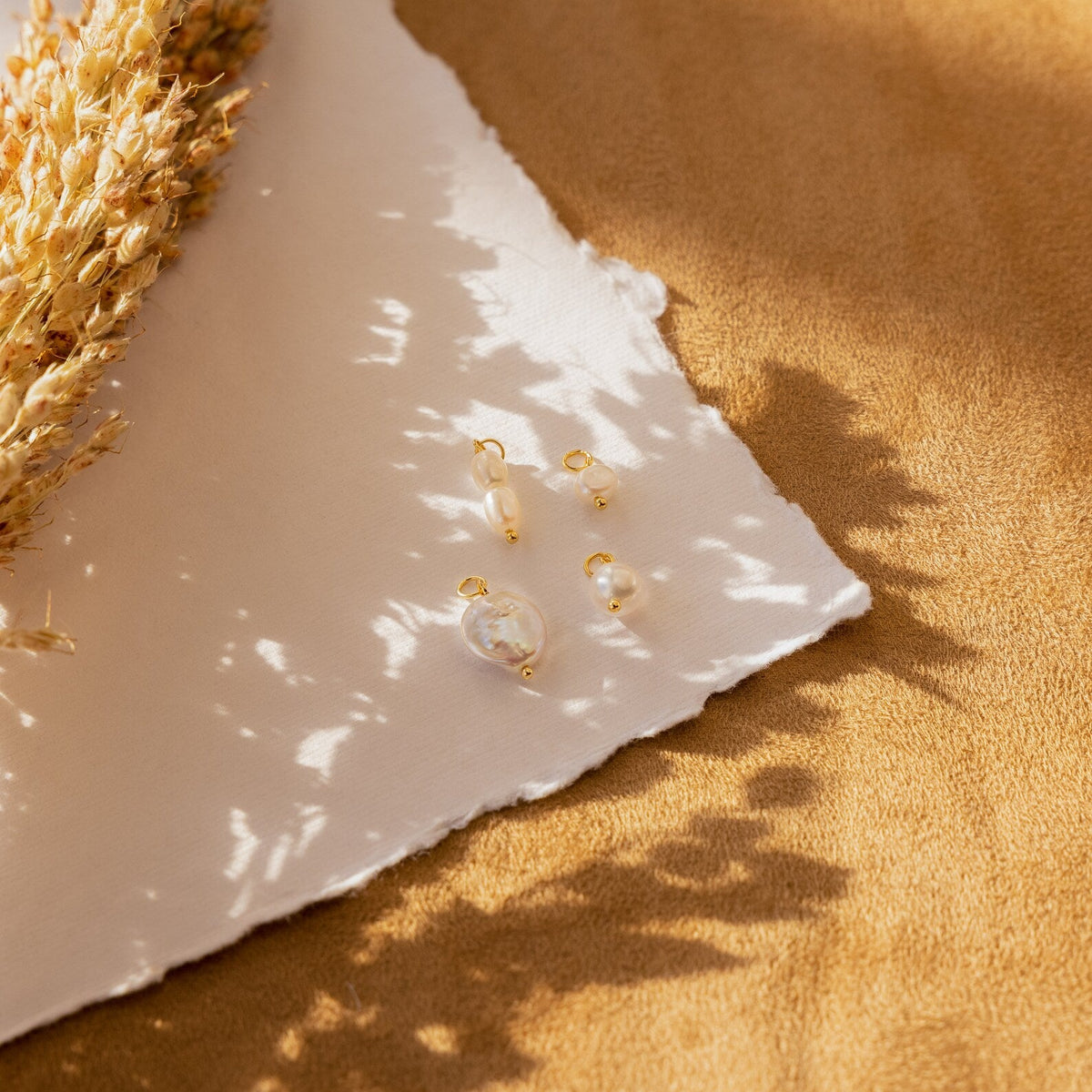 Conjunto de brincos de pérola