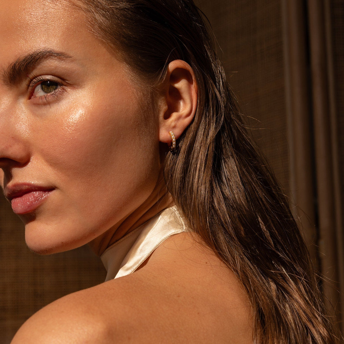 Brinco de Pérola Topazio