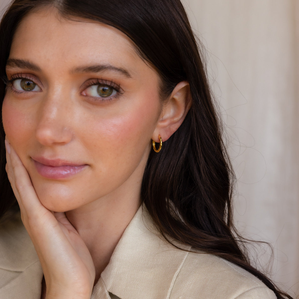 Conjunto de Mini Aros Martelados