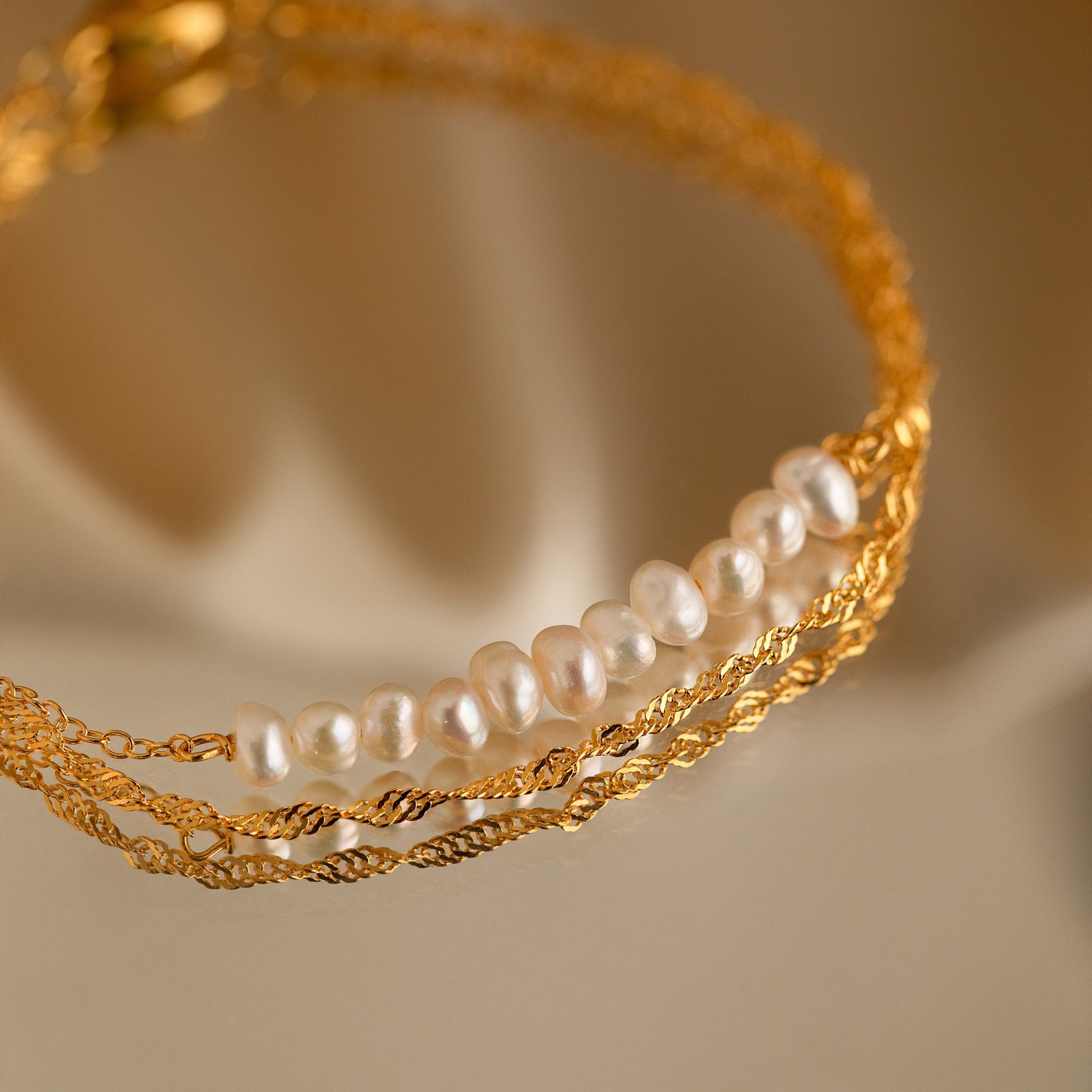 Pulseira Duo Pearl Twist