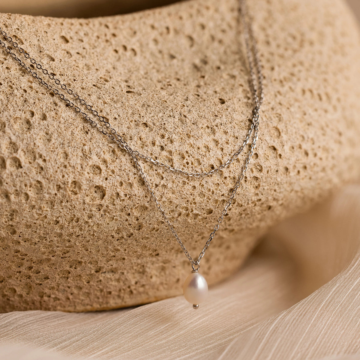 Colar de Pérolas Duo Chain