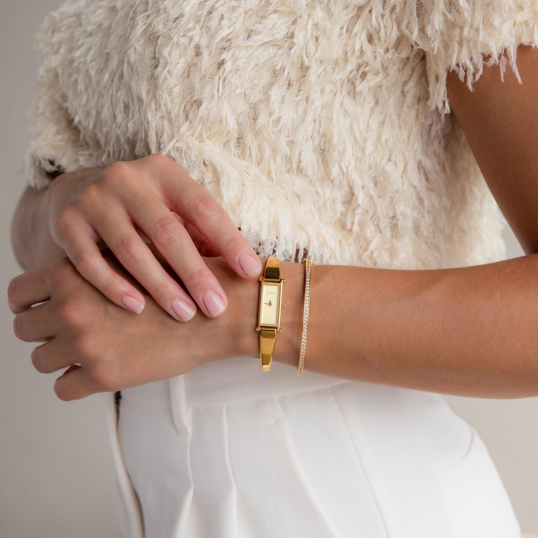 Pulseira de diamante Half Eternity