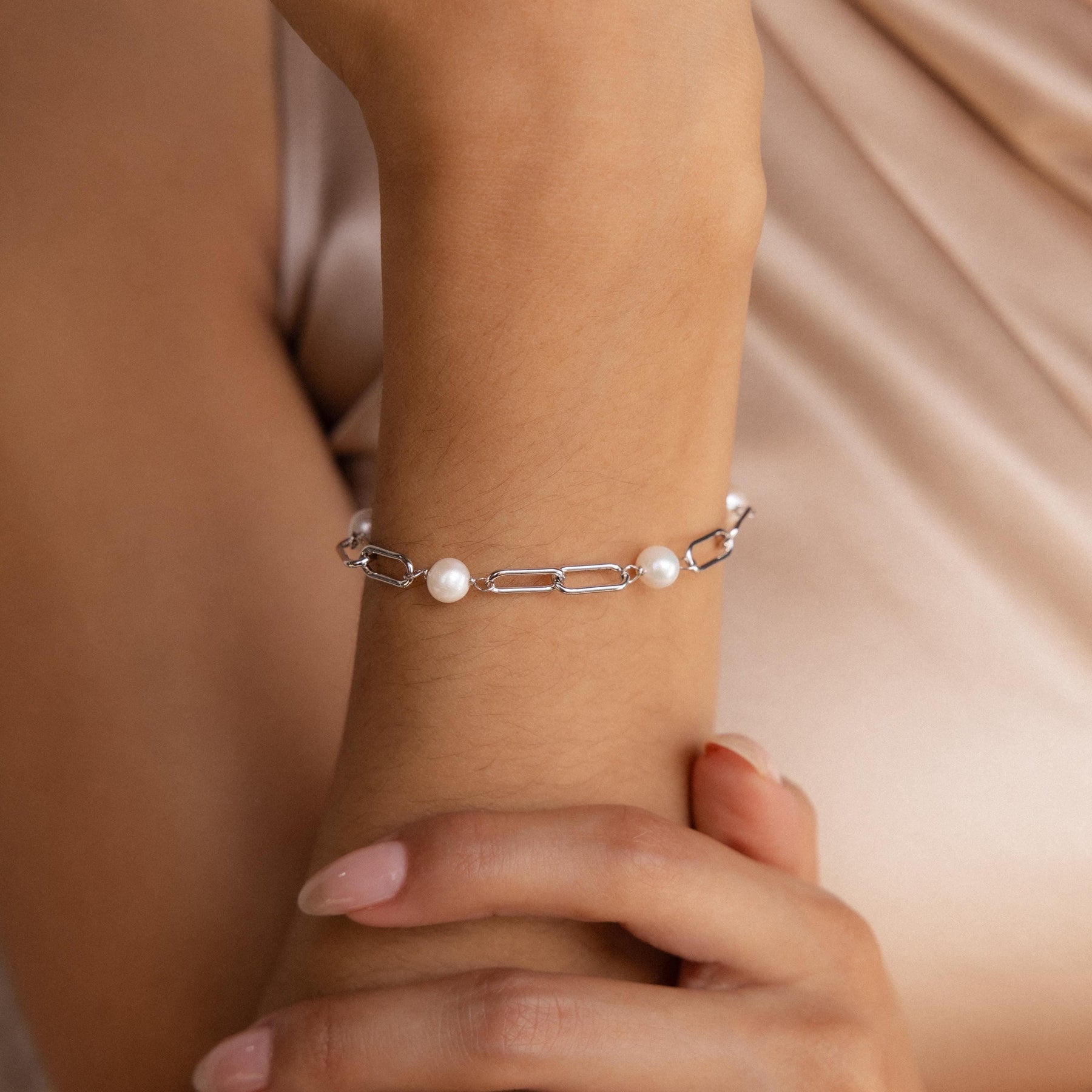 Pulseira de clipe Pearl Station