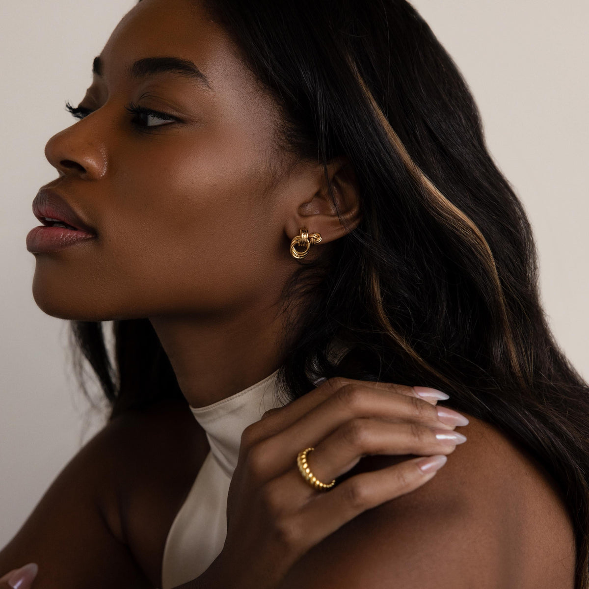 Brincos Micro Nó Triplo