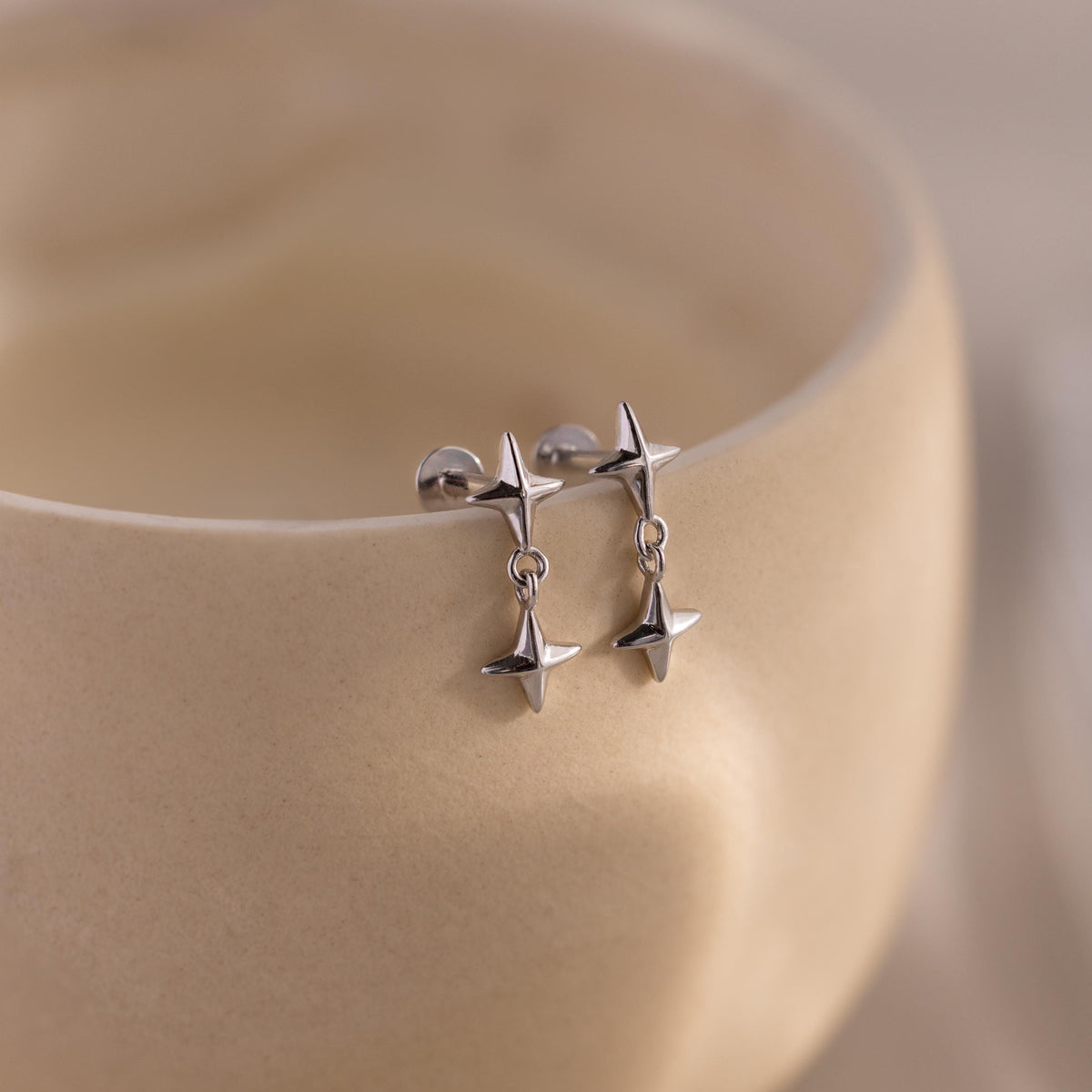 Bricos de Pressão com Pingente de Estrela