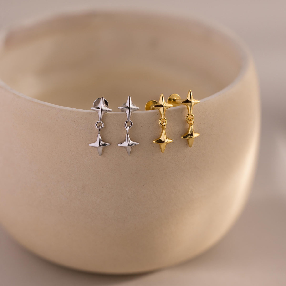 Bricos de Pressão com Pingente de Estrela