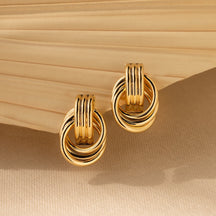 Mini Brincos de Nó Triplo
