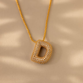 Colar de letras Pave Puff