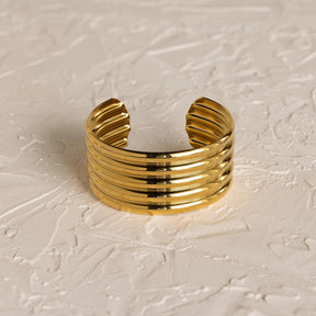Pulseira de punho canelado