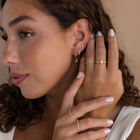 Conjunto Clássico de Brincos de Diamante