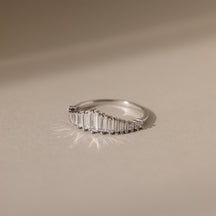 Anel lustre de diamante Art Déco