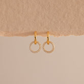 Brincos Duo Delicado Pave
