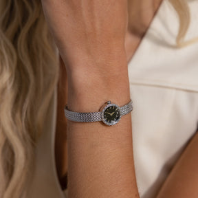 Round Braided Timepiece in Sterling Silver