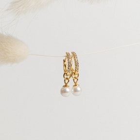 brincos Pave Pearl