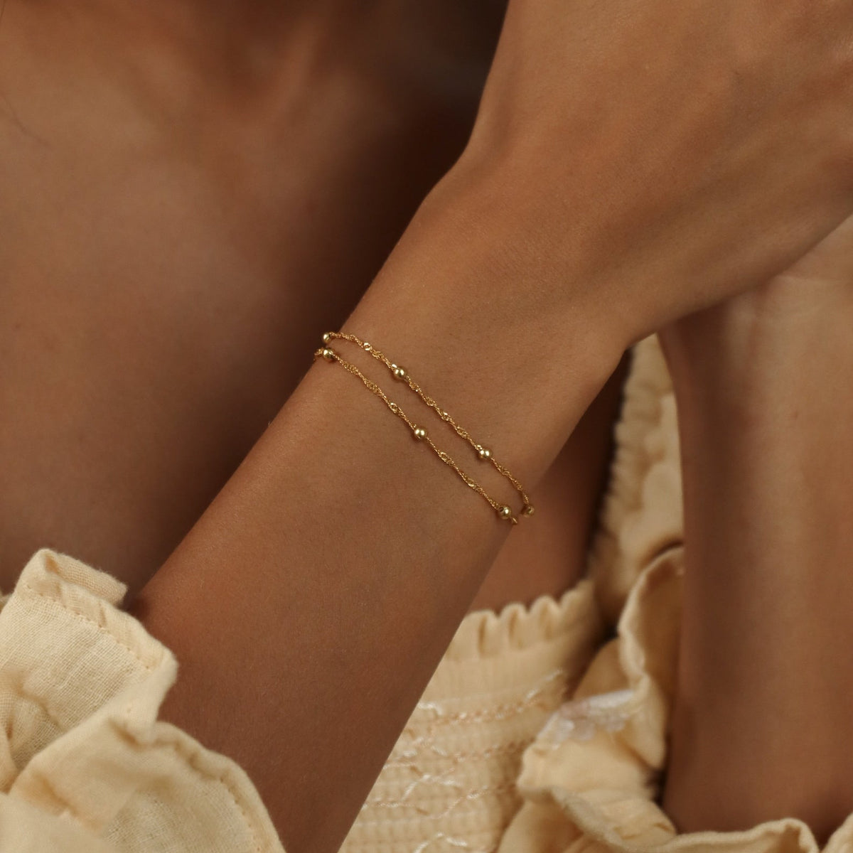 Pulseira Dupla de Correntes