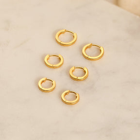Conjunto de brincos de argola