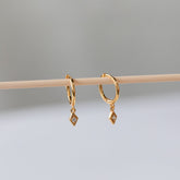 Brincos com diamantes Ericka