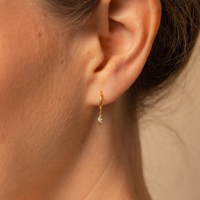 Brincos com diamantes Ericka