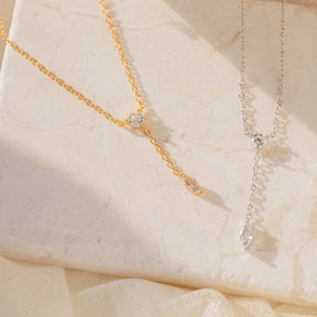 Colar Lariat de Diamante Leena