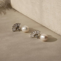 Brincos de pérolas Art Déco