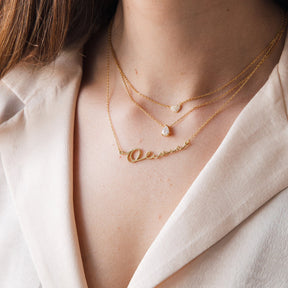 Colar de diamantes Rae