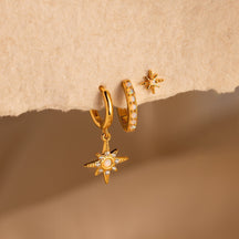 Conjunto de brincos estelar