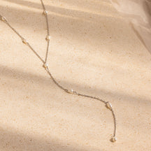 Colar Lariat Pearl Station
