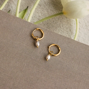 Brincos Smokey Pearl Drop