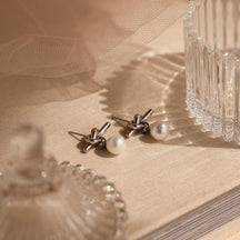 Brincos de Pérolas Love Knot
