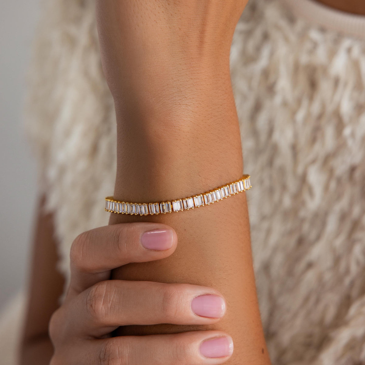 Pulseira baguette Art Déco