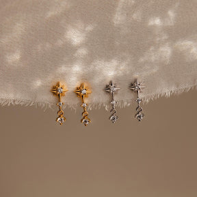 Brincos com Diamante estelar