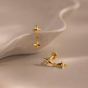 Bricos de Pressão com Pingente de Estrela